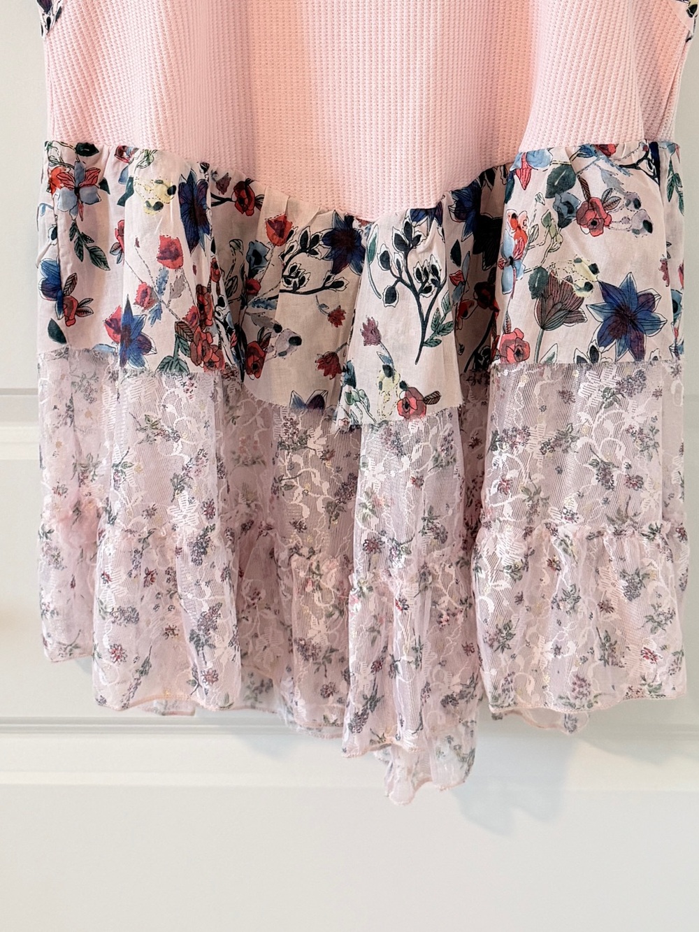 POL pink floral PEPLUM tank top in size small.  (NWOT) - Picture 7 of 7